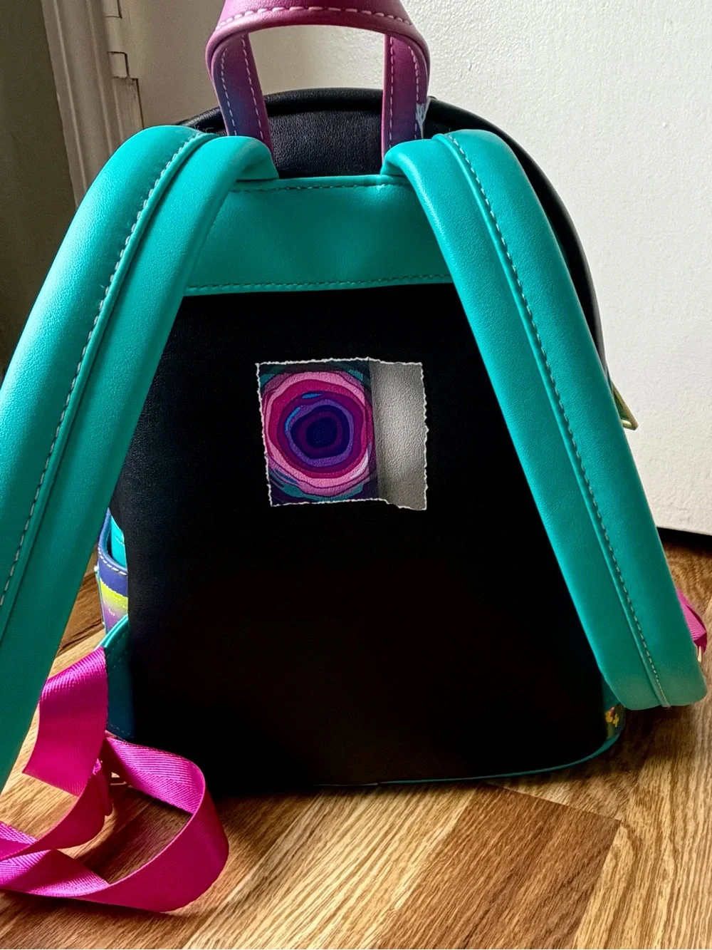 Loungefly Coraline “Pink Palace Apartments” Glow-in-the-Dark House Mini Backpack